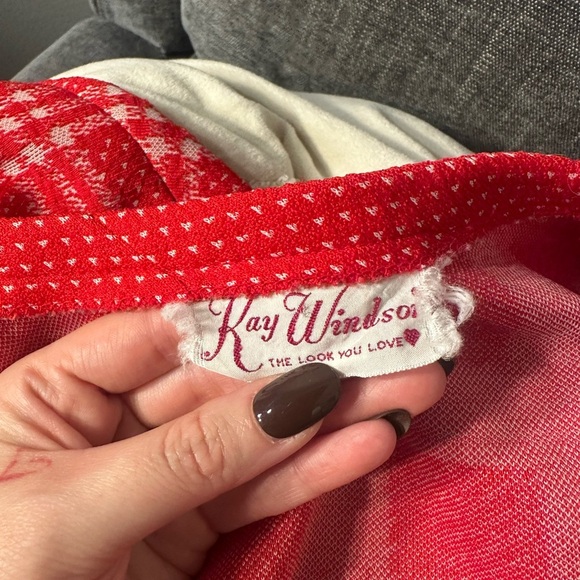 Kay Windsor Plaid Cardigan - Picture 2 of 5